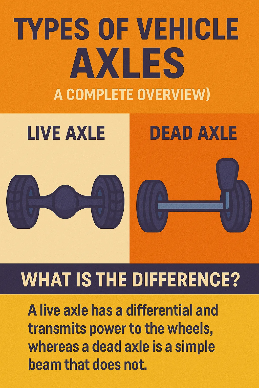 Types Of Vehicle Axles: A Complete Overview (Live vs. Dead)